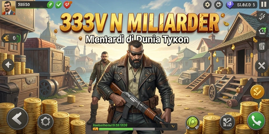 Tampilan gameplay <strong>333V</strong> dengan elemen Tycoon yang menarik.