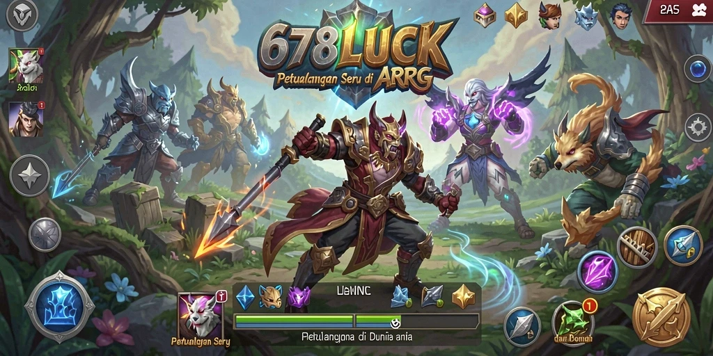 Tampilkan aksi seru dalam pertempuran ARPG 678LUCK.