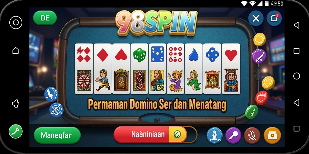 Tampilan gameplay seru dan interaktif dalam 98SPIN.