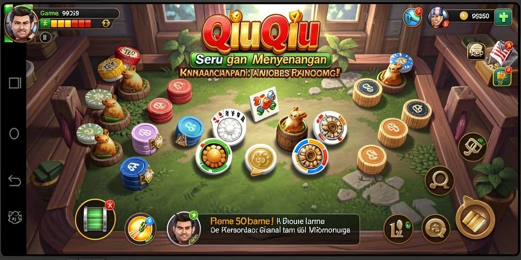 Gameplay seru QiuQiu di 9939 dengan teman-teman.