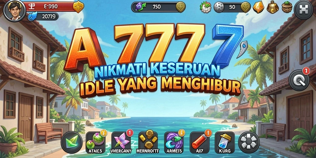 Tampilan gameplay A7777 yang sederhana dan menyenangkan