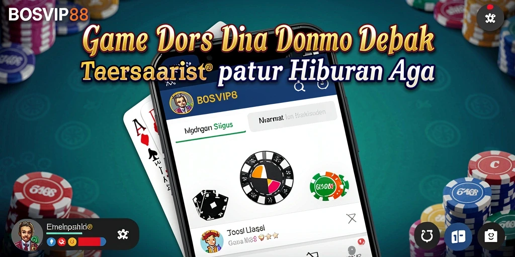 Screenshot gameplay BOSVIP88 menampilkan aksi seru dalam permainan Domino.