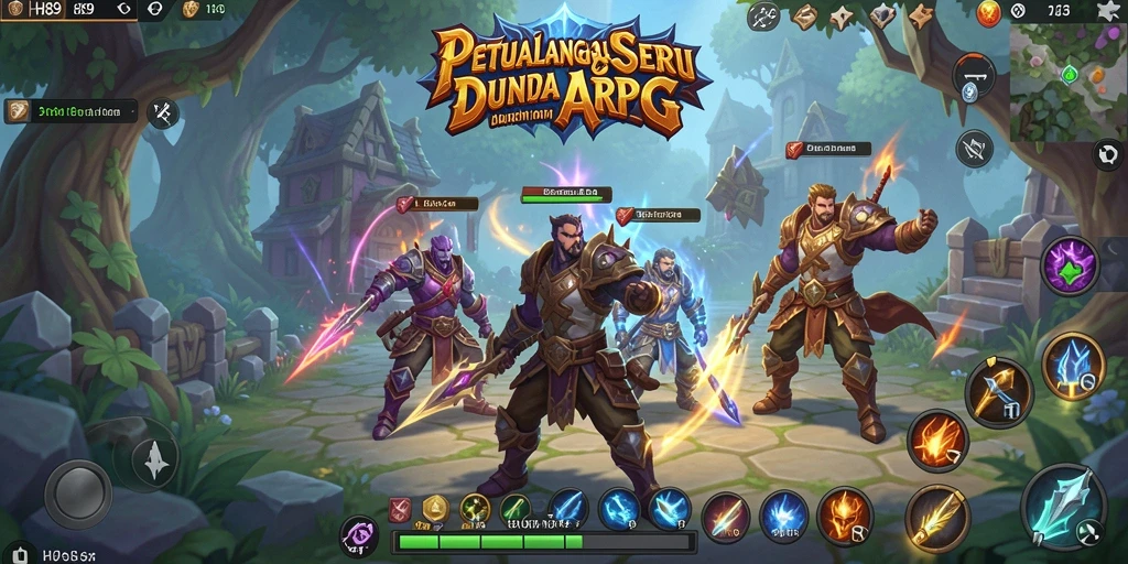 Screenshot gameplay H89 menampilkan aksi pertempuran seru dalam dunia ARPG.