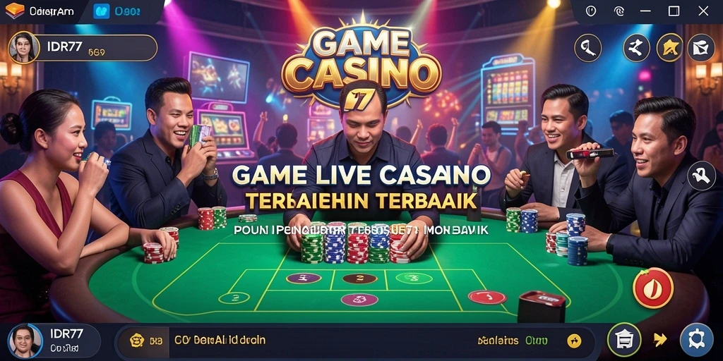 Gameplay Live Casino yang seru dengan dealer langsung di IDR77.