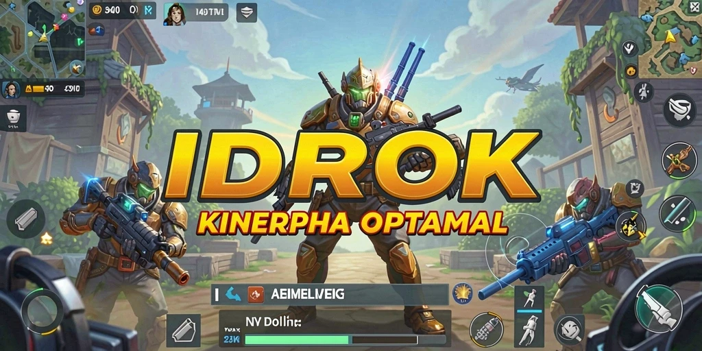 Tampilan screenshot utama IDROK menampilkan interface sederhana dan fitur-fitur utilitas.