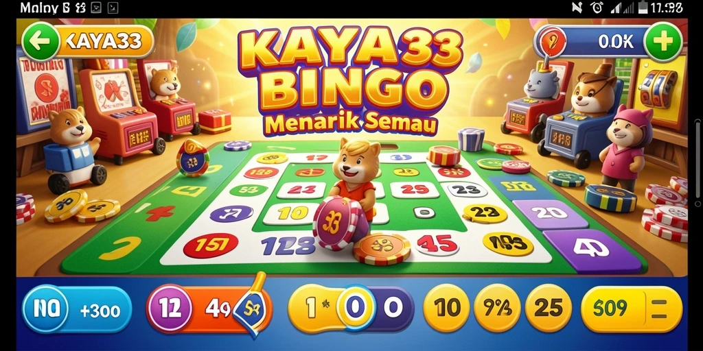 Screenshot KAYA33 memperlihatkan gameplay seru Bingo.