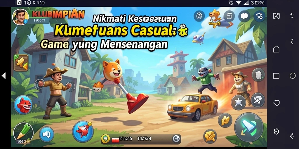 Tampilan menarik dari gameplay KLUBIMPIAN yang penuh imajinasi.