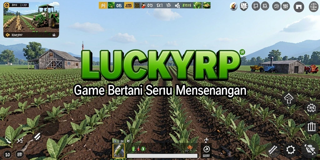 Screenshot menampilkan pengalaman bertani yang kreatif di LUCKYRP.