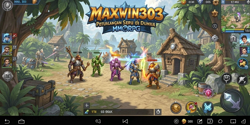 Gameplay seru MAXWIN303 dalam dunia MMORPG yang luas.