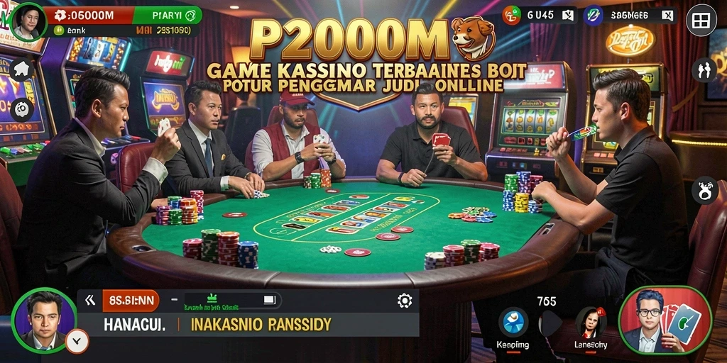Tampilan permainan Kasino yang seru dan mengasyikkan di P200M.