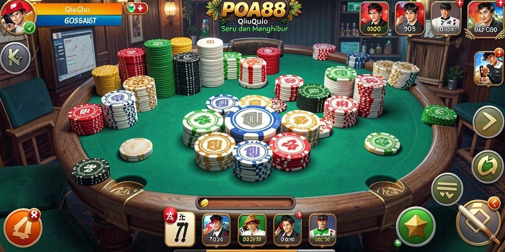 Gameplay seru dari POA88 dalam permainan QiuQiu.