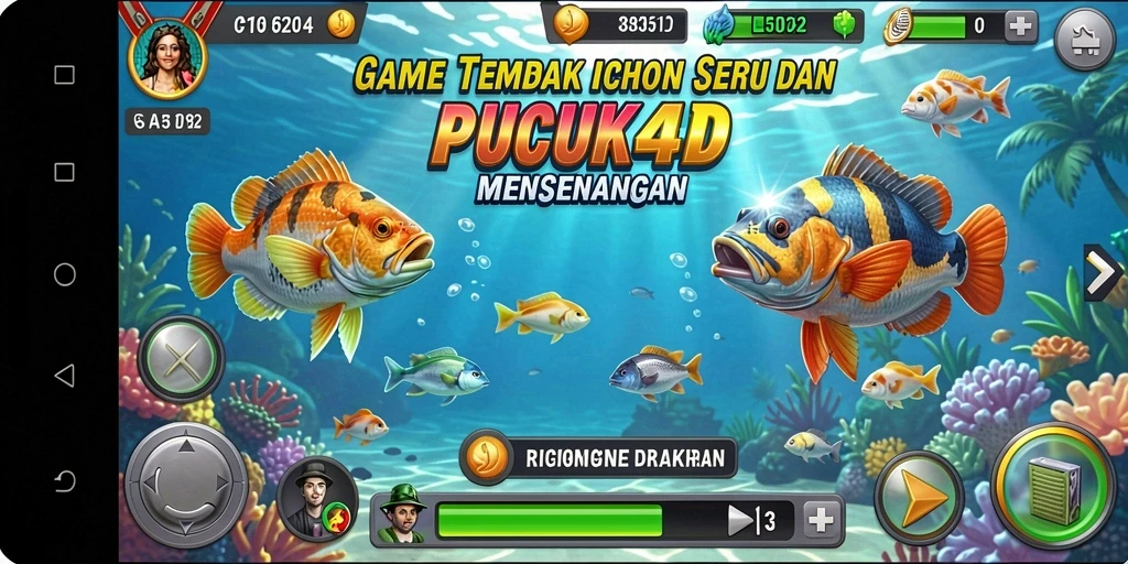 Gameplay Tembak Ikan yang seru dan penuh aksi.