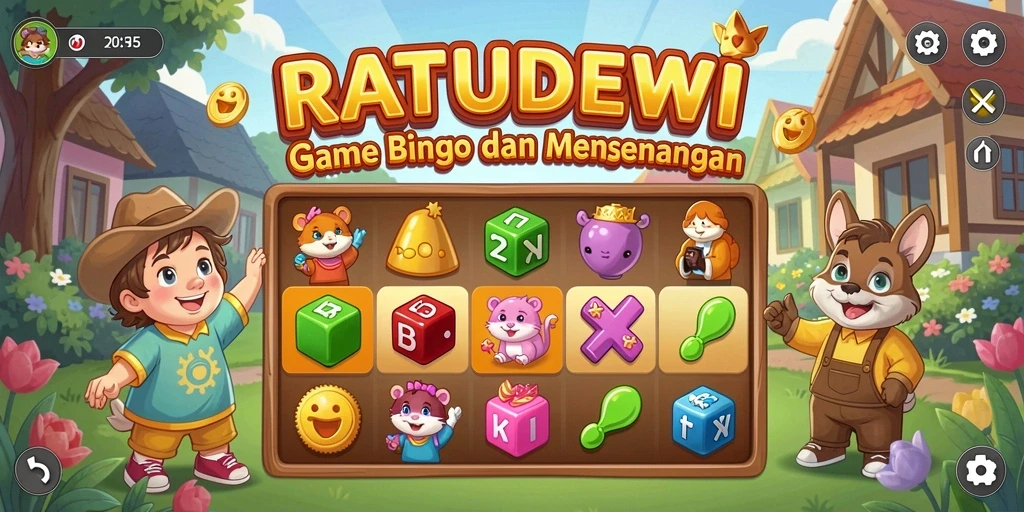 Tampilan menarik gameplay game Bingo RATUDEWI.