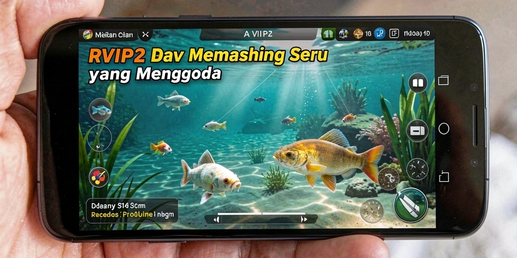 Tangkapan layar RVIP2 menampilkan pengalaman memancing yang mendebarkan.
