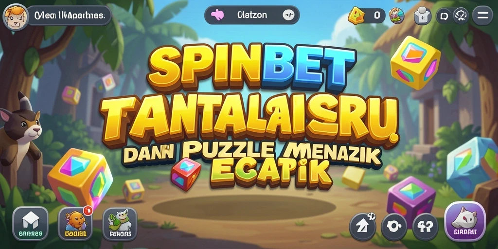 Screenshot gameplay SPINBET menampilkan tingkat kesulitan puzzle yang menantang.