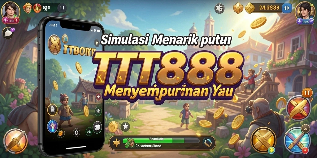 Screenshot gameplay TTT888 yang menampilkan interaksi karakter.