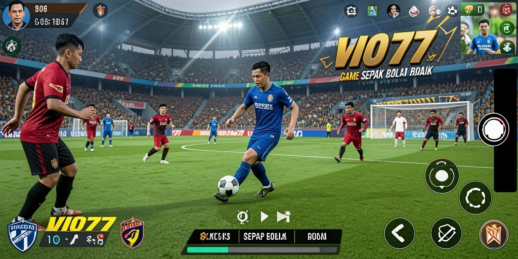 Gameplay seru <strong>VIO77</strong> yang penuh aksi sepak bola.