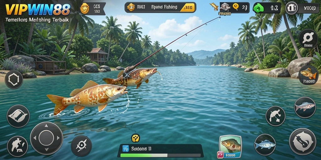 Tangkapan ikan yang spektakuler di gameplay VIPWIN88.