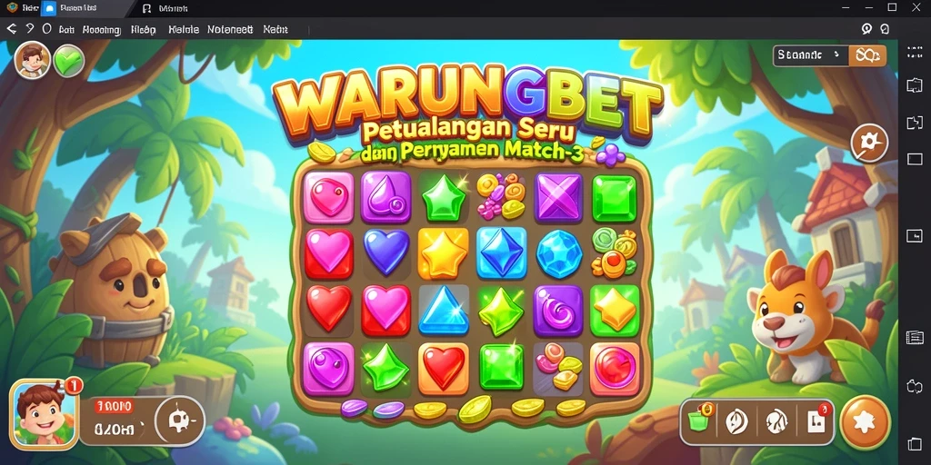 Tangkapan layar WARUNGBET menampilkan aksi seru menggabungkan blok warna.