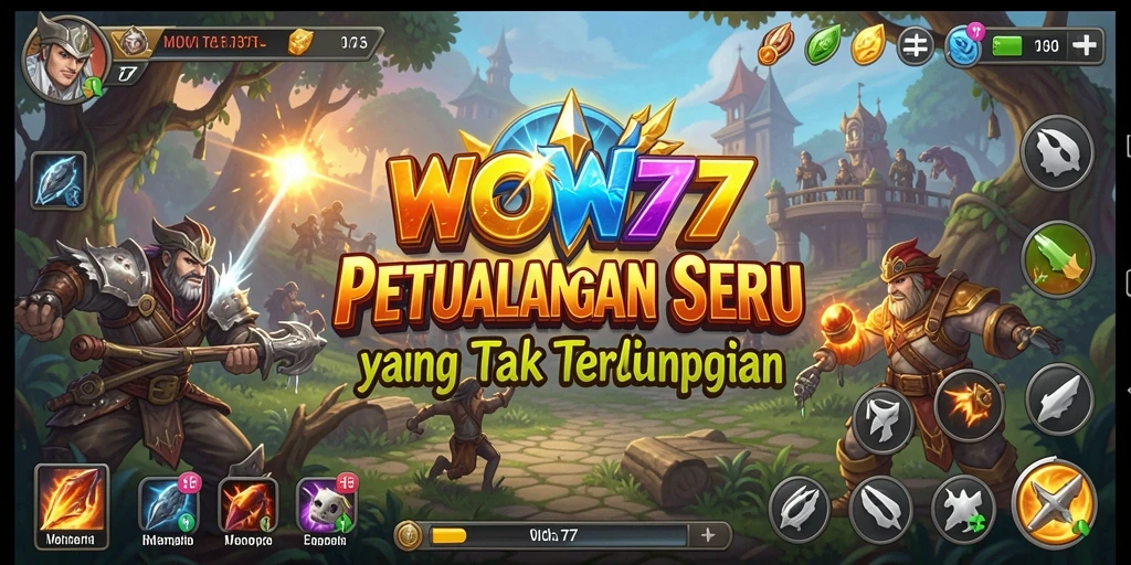 Tangkapan layar gameplay WOW77 menampilkan karakter yang beraksi dalam petualangan epik.