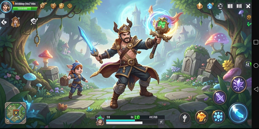 Gameplay menakjubkan dalam dunia petualangan yang penuh warna.